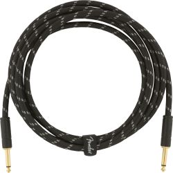 Fender Deluxe Series Instrument Cable Straight 10' BlackTweed