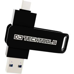 DJ-Tech Tools Chroma Drive USB A + USB C Stick 128GB Black