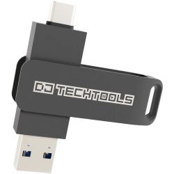 DJ-Tech Tools Chroma Drive USB A + USB C Stick 128GB Gray