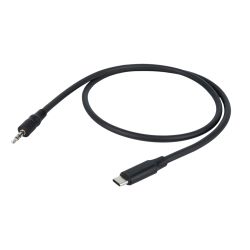 DAP Audio Adapter USB C Klinke 3,5 Stereo 0,75m