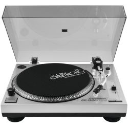 OMNITRONIC BD-1380 USB-Plattenspieler silber