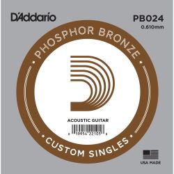 Daddario Einzelsaite 024 Phosphorbronze
