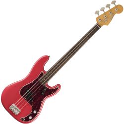 Fender Vintera II Road Worn '60s Precision Bass Fiesta Red E-Bassgitarre