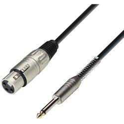 Adam Hall 3 STAR MFP 0100 XLR female / Klinke 6,3mm mono Kabel 1m