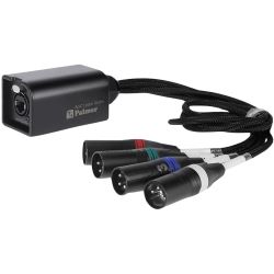 Palmer AoC Loom XLRm Audio over Cat Adapterkabel etherCON auf 4 x XLR male