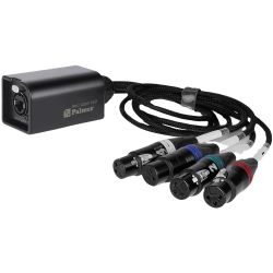 Palmer AoC Loom XLRf Audio over Cat Adapterkabel etherCON auf 4 x XLR female