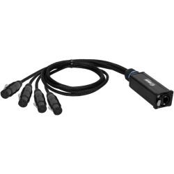 Adam Hall 4 STAR CATBOX XF5 Audio & DMX Multicore 4 XLR 5-Pol Female x Cat.6a