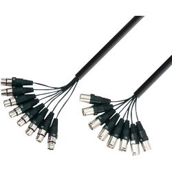 Adam Hall 3 STAR LOOM 8 MF 0300 Studio Loom Kabel 8 XLR Female x 8 XLR Male 3m