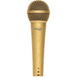 STAGG SDM50 GD Dynamisches Mikrofon mit Nierencharakteristik Sonderedition Gold
