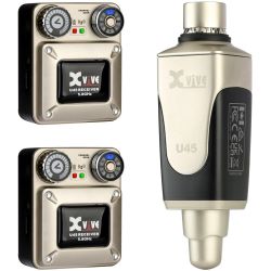 XVive U45 In-Ear Monitor Wireless System 5.8 GHz SET 1x Transmitter 2x Reciver