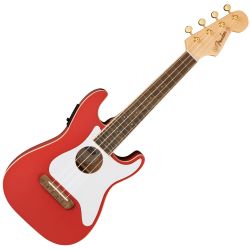 Fender Fullerton Strat Uke Fiesta Red  Konzert-Ukulele
