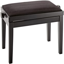 K&M 13900 Klavierbank Klavierhocker schwarz matt Sitz Samt B-Ware