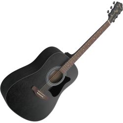 Ibanez V54NJP-WK Weathered Black Open Pore Jampack Westerngitarre Set