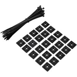 Rockboard Cable Set 50 CableTies & 25 CableTies Holder