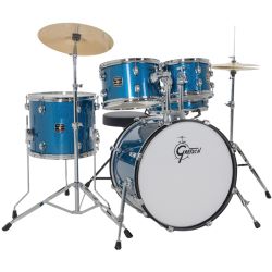 Gretsch Drumset Renegade Blue Sparkle inkl. 5-teiligem Hardwaresatz