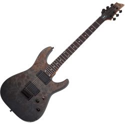 Schecter C-1 Standard Black Fade Burst Burl E-Gitarre
