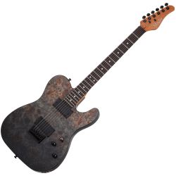 Schecter PT Standard Black Fade Burst Burl E-Gitarre