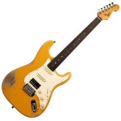 Henry's Snake ST-1 Viper Yellow Relic E-Gitarre