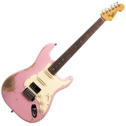 Henry's Snake ST-1 Boa Pink Relic E-Gitarre