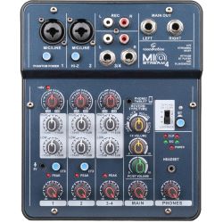 Soundsation Miostream 4 Kanal Mischpult mit USB OTG und Bluetooth