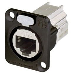 NEUTRIK NE8FDX-P6-B D-Form CAT6 Durchgangs Einbaubuchse
