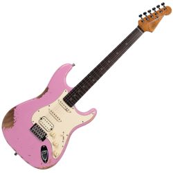Henry's Snake II Relic ST-1N Boa Pink Relic E-Gitarre inkl. Gigbag