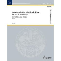 Schott - Solobuch für Alt-Blockflöte - Stücke aus dem 16. bis 18. Jahrhundert
