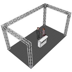 ALUTRUSS Traversenset QUADLOCK 6082 U-Form 7x4x3,5m (BxTxH)