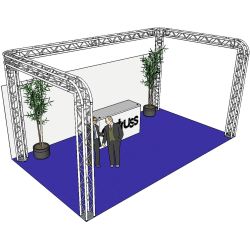 ALUTRUSS Traversenset QUADLOCK 6082R U-Form 7x4x3,5m (BxTxH)