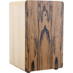 HLURU 50EU White Tiger Cajon aus Black & White Ebenholz