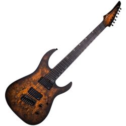 Legator N7FSS-DV Buckeye Burl Ninja Super Shred 7-String Multi-Scale E-Gitarre
