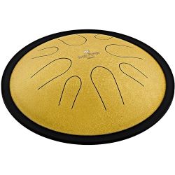 MEINL Sonic Energy 10" Compact Steel Tongue Drum d-moll 432Hz marineblau gold