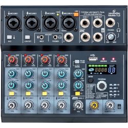 Soundsation 7-Kanal Mixer mit Effekten USB Audio Interface & Player