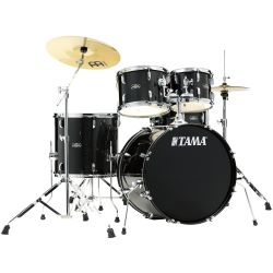 TAMA Stagestar Drumset 5-teilig 22" Black Night Sparkle mit Becken & Hardware