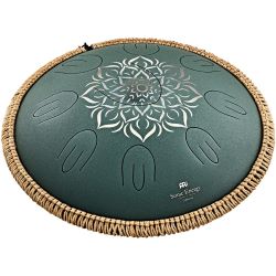 Meinl Sonic Energy Steel Tongue Drum 16" F Dur 432 Hz 9 Töne dunkelgrün