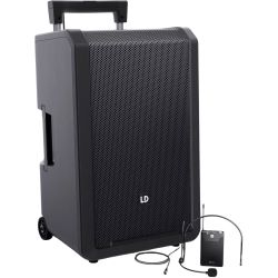 LD Systems ANNY 12 BPH2 B8 Akku PA Lautsprecher mit 1x Headset Bluetooth Mixer