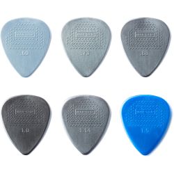 Dunlop Max Grip Nylon Plektren Variety Pack Standard 12 Stück