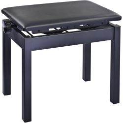 K&M 13992 Klavierbank höhenverstellbar schwarz mit Polster Kunstleder