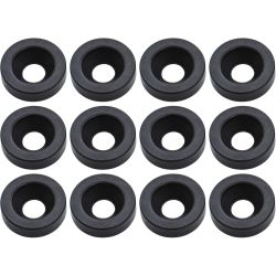 Göldo NP10B Halsbefestigungsbuchsen 12 mm schwarz (12er Pack)