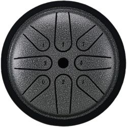 U-Turn Steel Tongue Drum 4" 8 Töne hammered silver Klanginstrument