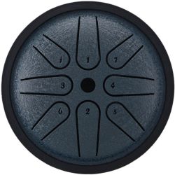 U-Turn Steel Tongue Drum 4" 8 Töne midnight blue Klanginstrument