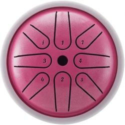 U-Turn Steel Tongue Drum 4" 8 Töne pink Klanginstrument