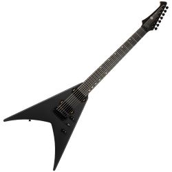 SPIRA Guitars V-407 MBK Satin Black 7-String E-Gitarre
