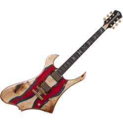 Wylde Audio Goregehn Special Edition Blood River Burl E-Gitarre