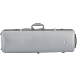 PURE GEWA Violinkoffer  Polycarbonat f. 4/4-1/2 Violine silber