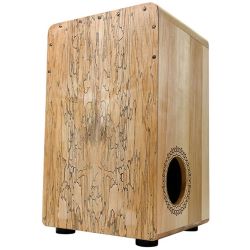 U-Turn Cajon 50 Premium Spalted Maple mit seidlichem Schallloch