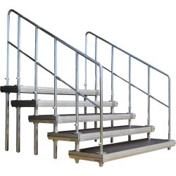 Vermietung - Showtreppe Nivtec 2m Breite, 5 Tritte - Stk./Tag