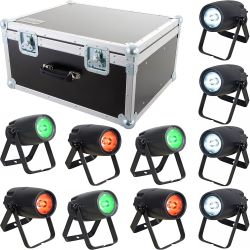 Vermietung - 10er Set Eurolite LED PST-10 QCL Spot - Stk./Tag