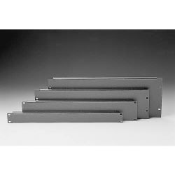 19 Zoll Frontplatte U, Aluminium, silber 1HE