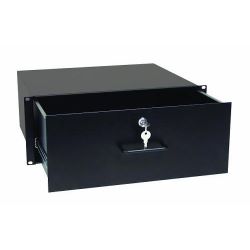 19 Zoll Rackschublade mit Schloss, 4 HE